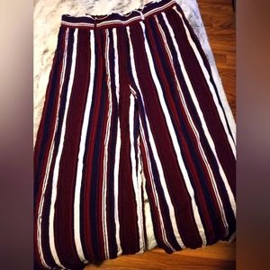 Women's size XL rayon stripped stretch pants